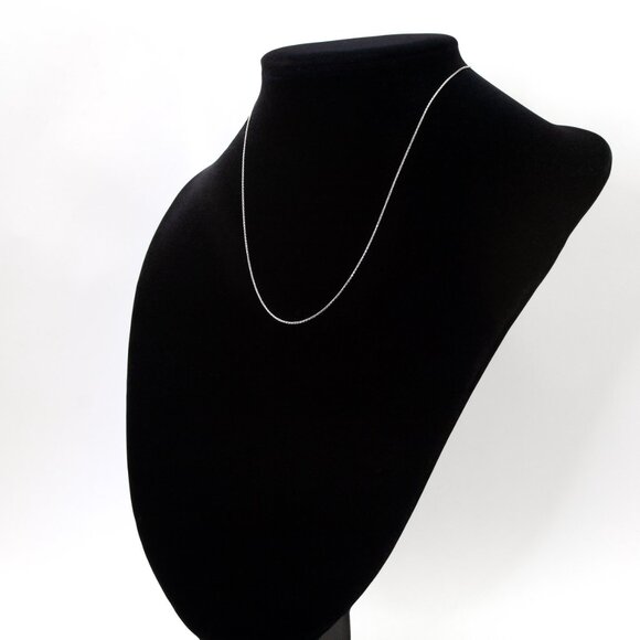 Sterling Silver Foxtail Chain, Delicate 925 Sterling Silver Chain, Pendant Chain - Picture 2 of 4